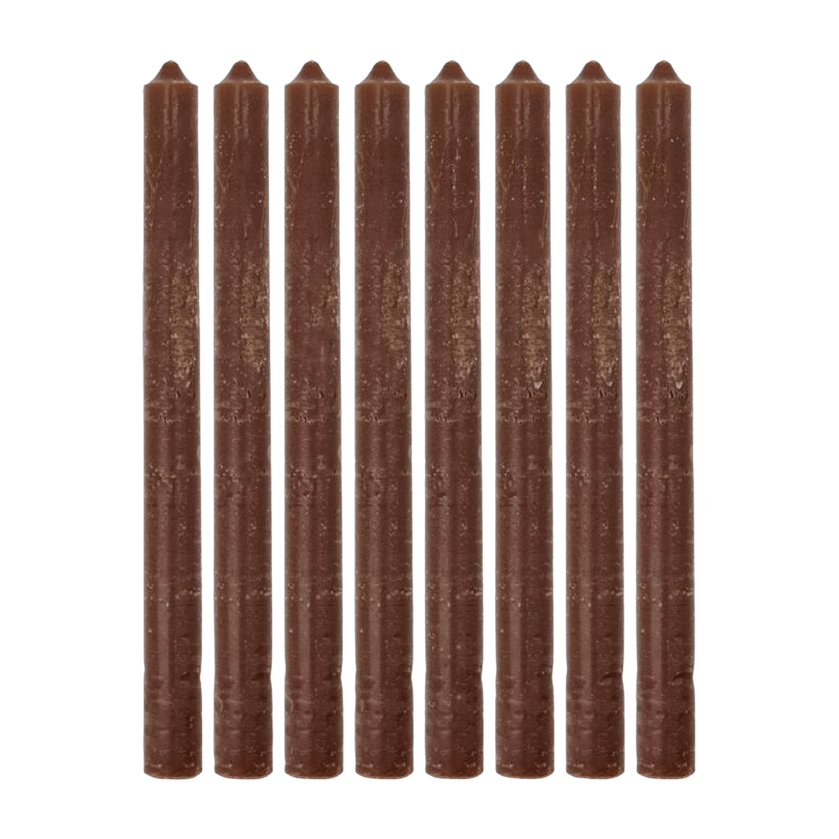 8 Bougies de table Rustic Wax Cognac - House Doctor - The Cool Republic
