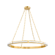 Suspension en laiton laiton vieilli 91x5cm Wingate - Hudson Valley Lighting