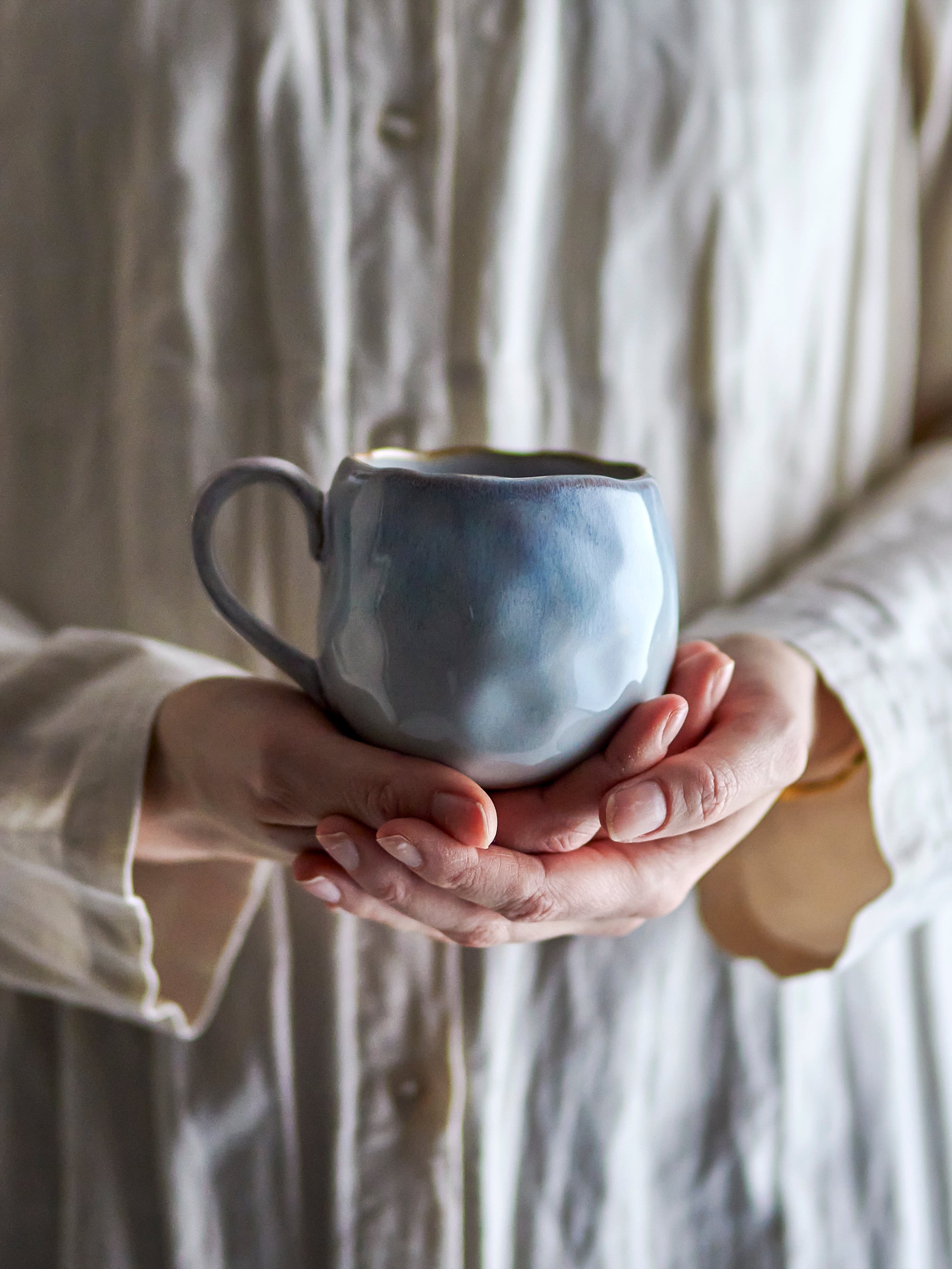 Estella Tasse Blue Steingut - Bloomingville