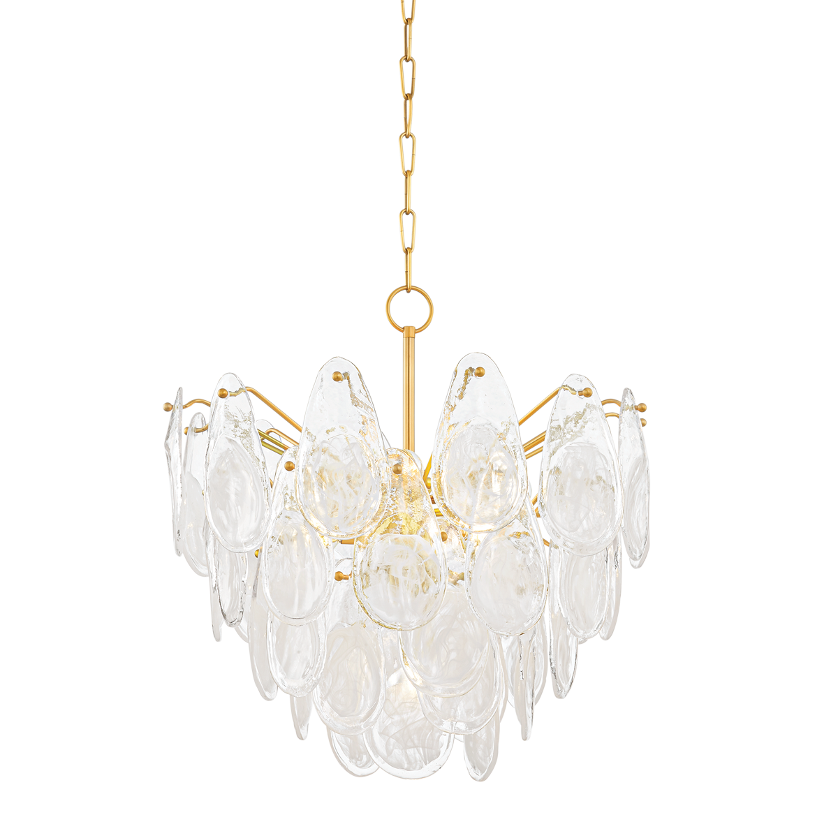 Suspension en acier laiton vieilli 61x62cm Darcia - Hudson Valley Lighting