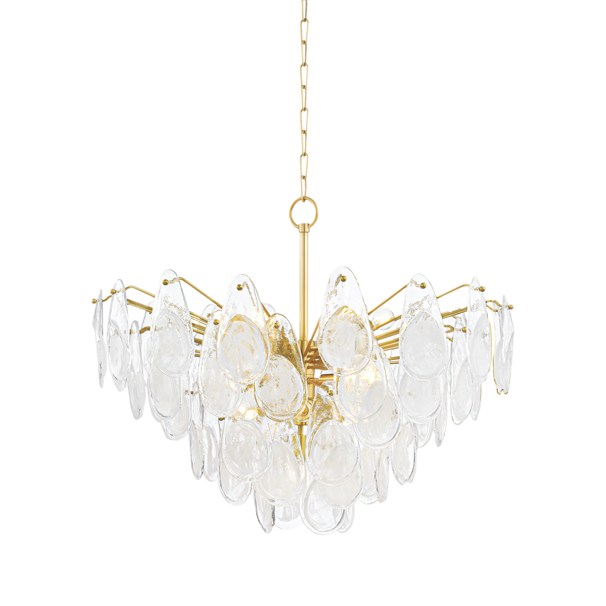 Suspension en acier laiton vieilli 91x73cm Darcia - Hudson Valley Lighting