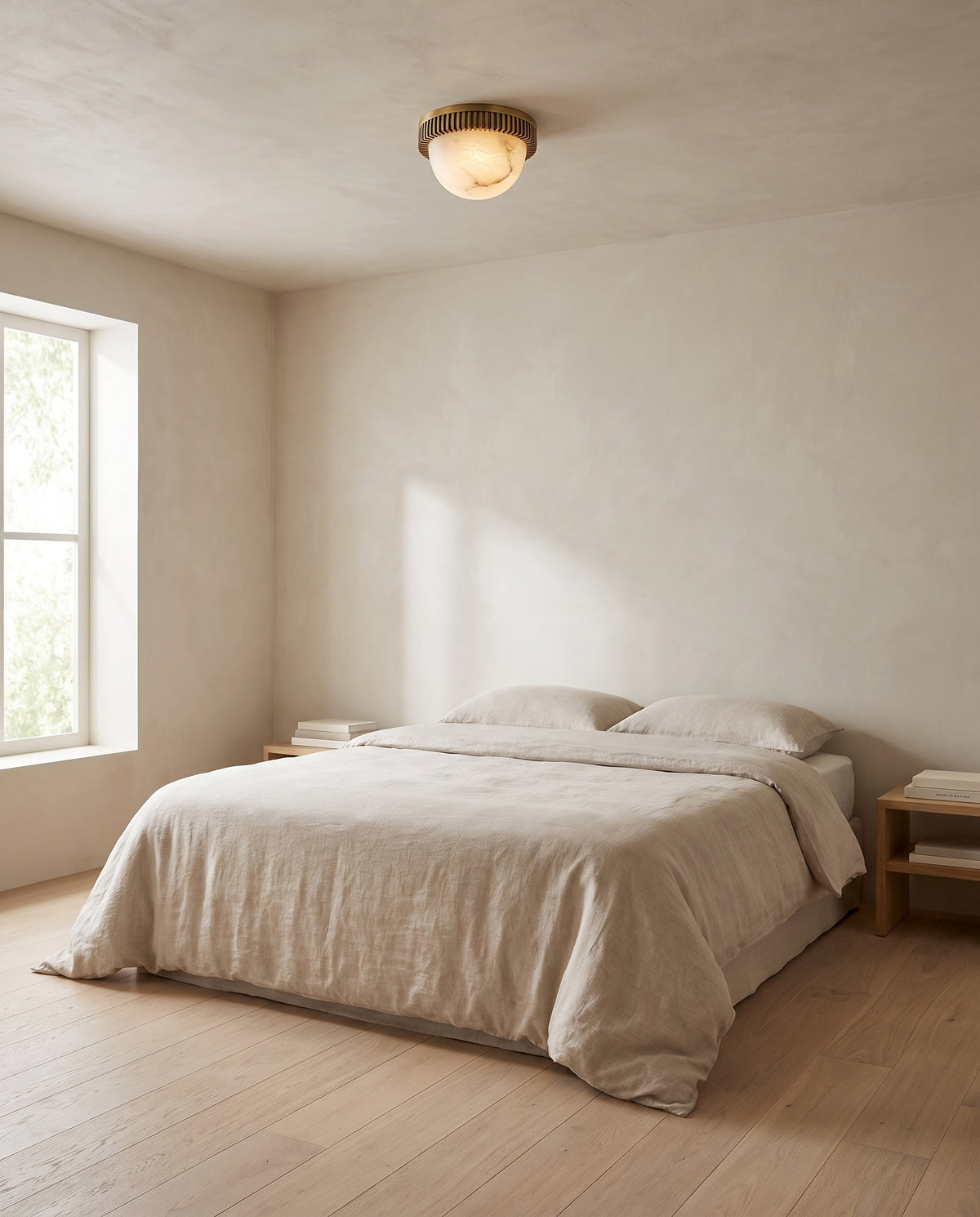 Plafonnier en laiton laiton vieilli 13x8cm Ainsley - Hudson Valley Lighting en situation