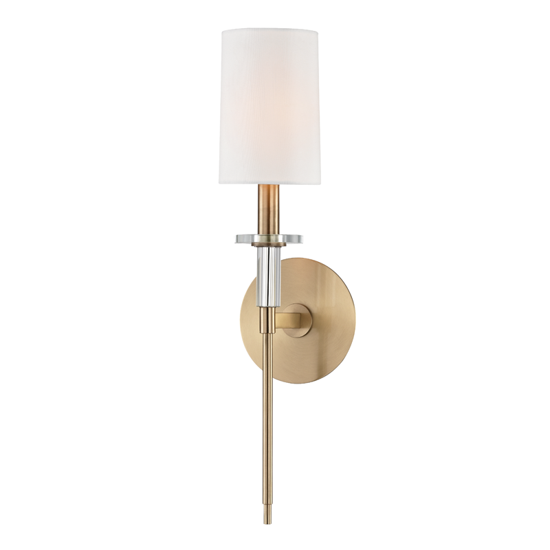 Applique murale en acier laiton vieilli 13x48cm Amherst - Hudson Valley Lighting
