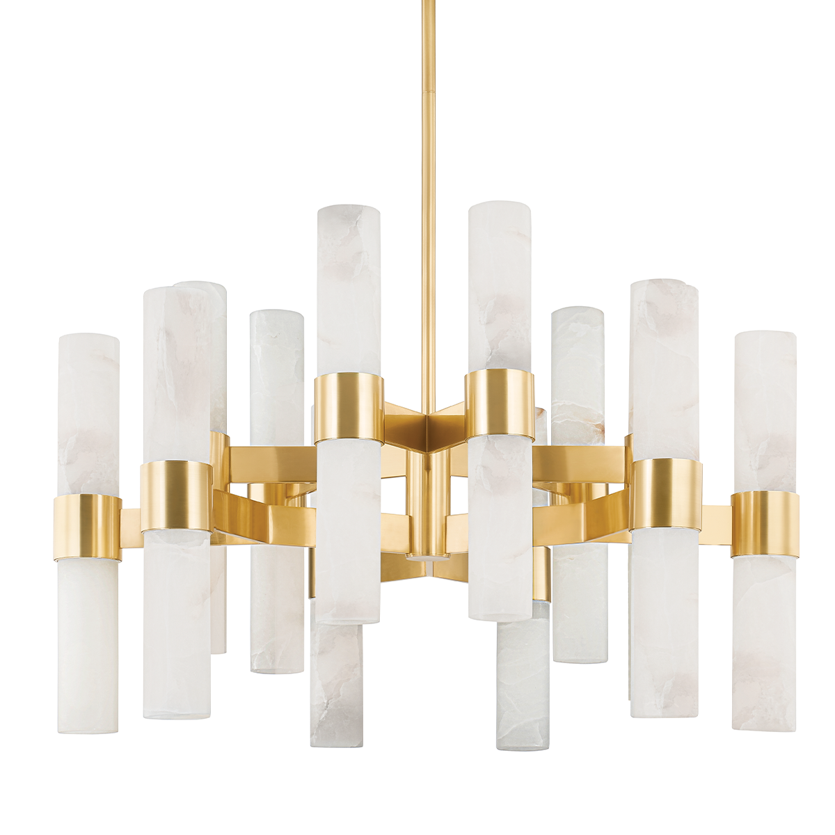 Suspension en acier laiton vieilli 96x63cm Stowe - Hudson Valley Lighting