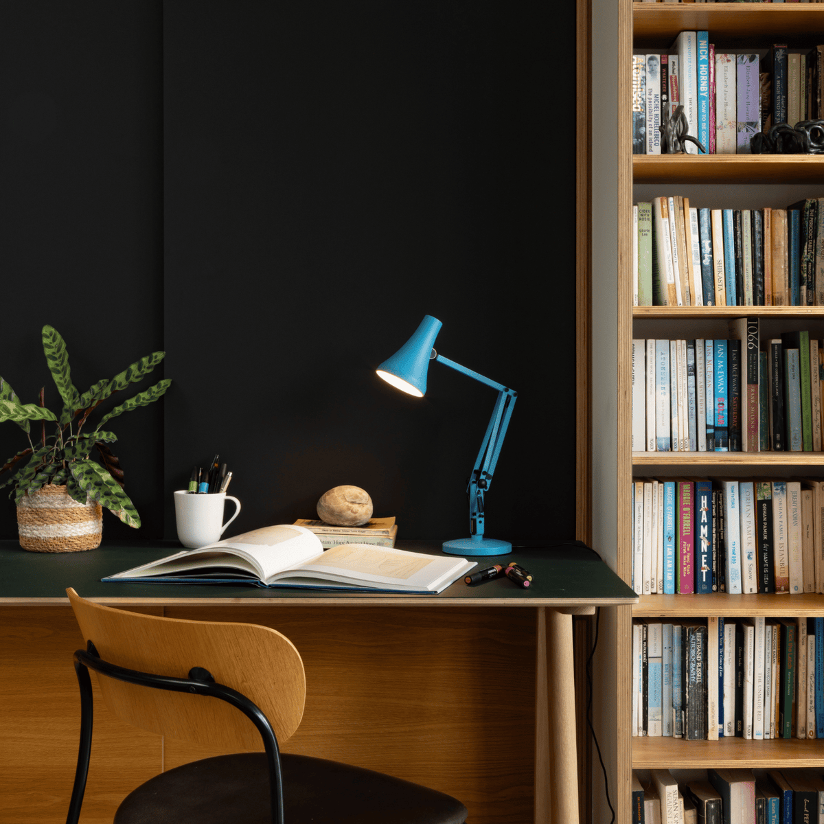 Lampada bureau in alluminio blu turchese Mini mini 90 - Anglepoise