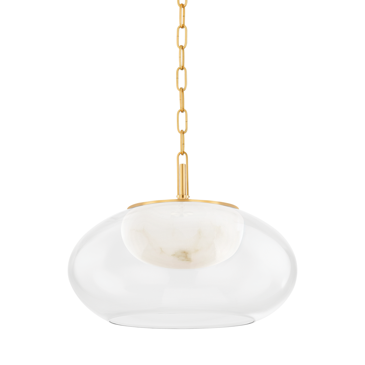 Suspension en acier laiton vieilli 43x32cm Moore - Hudson Valley Lighting