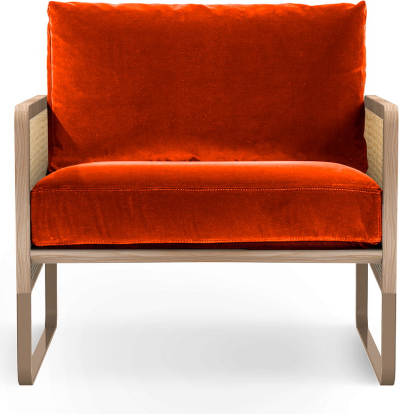 fauteuil-en-velours-orange-et-en-chene-cannage-red-edition-1