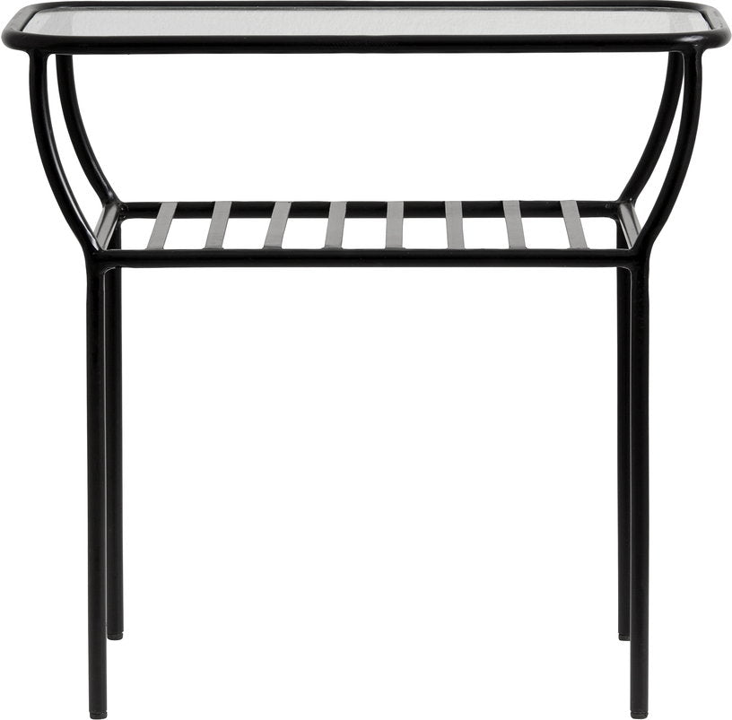table-d-appoint-en-fer-et-verre-noire-nordal-1