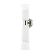 Applique murale en acier nickel poli 12x55cm Wasson - Hudson Valley Lighting