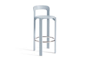 Chaise de bar en hêtre laqué bleu ardoise 65cm Rey - Hay
