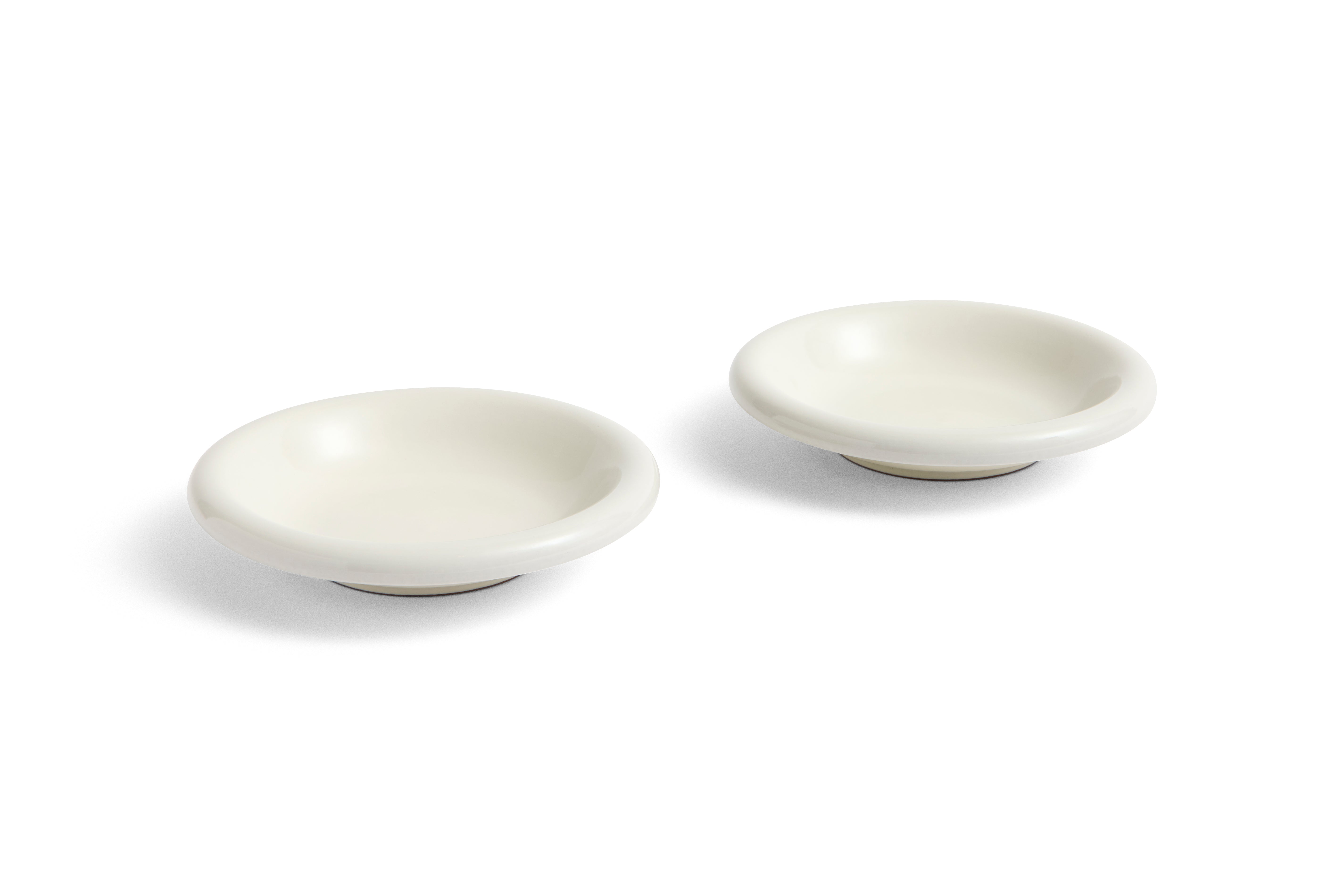 2 bols en terre cuite blanc 20 cm Barro - Hay