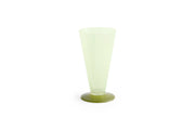 Vase en verre vert clair et vert foncé 9,6x18cm  Conical - HAY