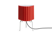 Lampe de table en tissu rouge 24x37cm Canelé 370 - Hay