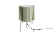 Lampe de table en tissu vert amande 24x37cm Canelé 370 - Hay