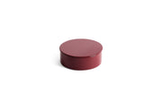 Boîte ronde en acier rouge bordeaux 15,6x5,4cm Conteneur - Hay