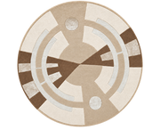 Round rug in wool and plant silk 250cm Andréa - Son-Tapis