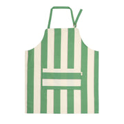 Tablier de cuisine en coton bio à rayures vert et rose - Nobodinoz
