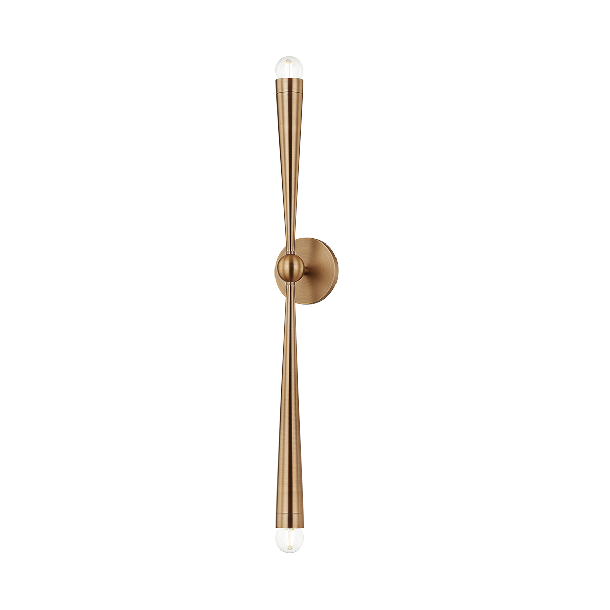 Applique murale en acier laiton patiné 12x86cm Keanu - Troy Lighting