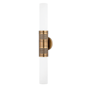 Applique murale en acier laiton patiné 12x66cm Liam - Troy Lighting