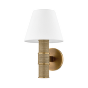 Applique murale en acier laiton patiné 20x33cm Denton - Troy Lighting
