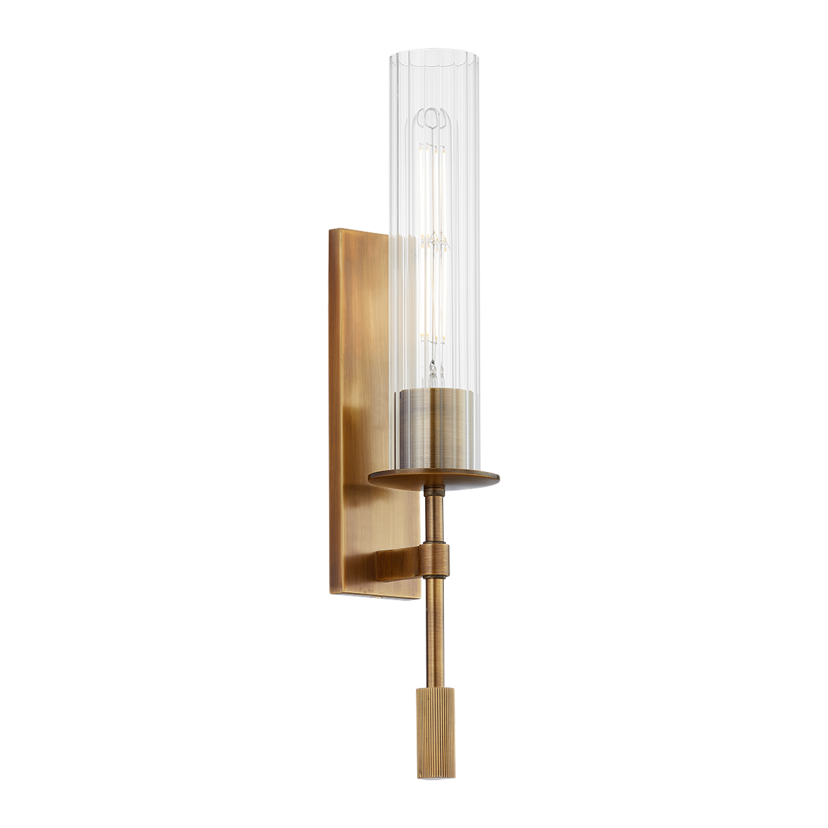 Wall sconce in steel with patinated brass 7x47cm Elton - Troy Lighting