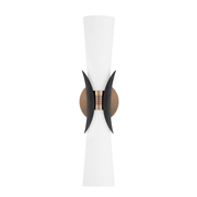 Applique murale en aluminium laiton patiné 13x53cm Muncie - Troy Lighting