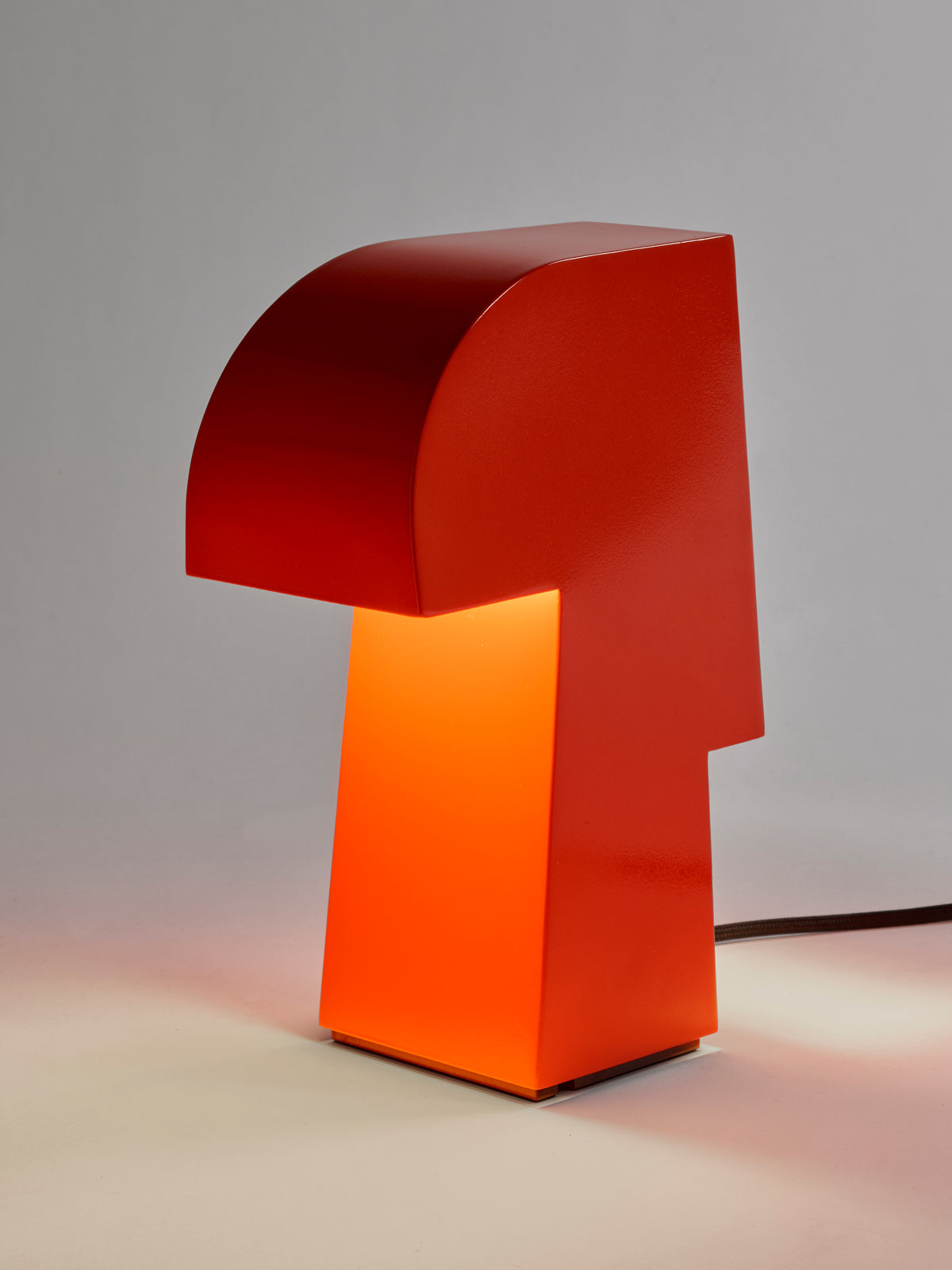 Red steel table lamp 27cm Nizou - Serax