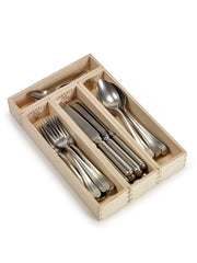 Coffret ménagère couverts 24 pièces en acier gris Surface - Serax