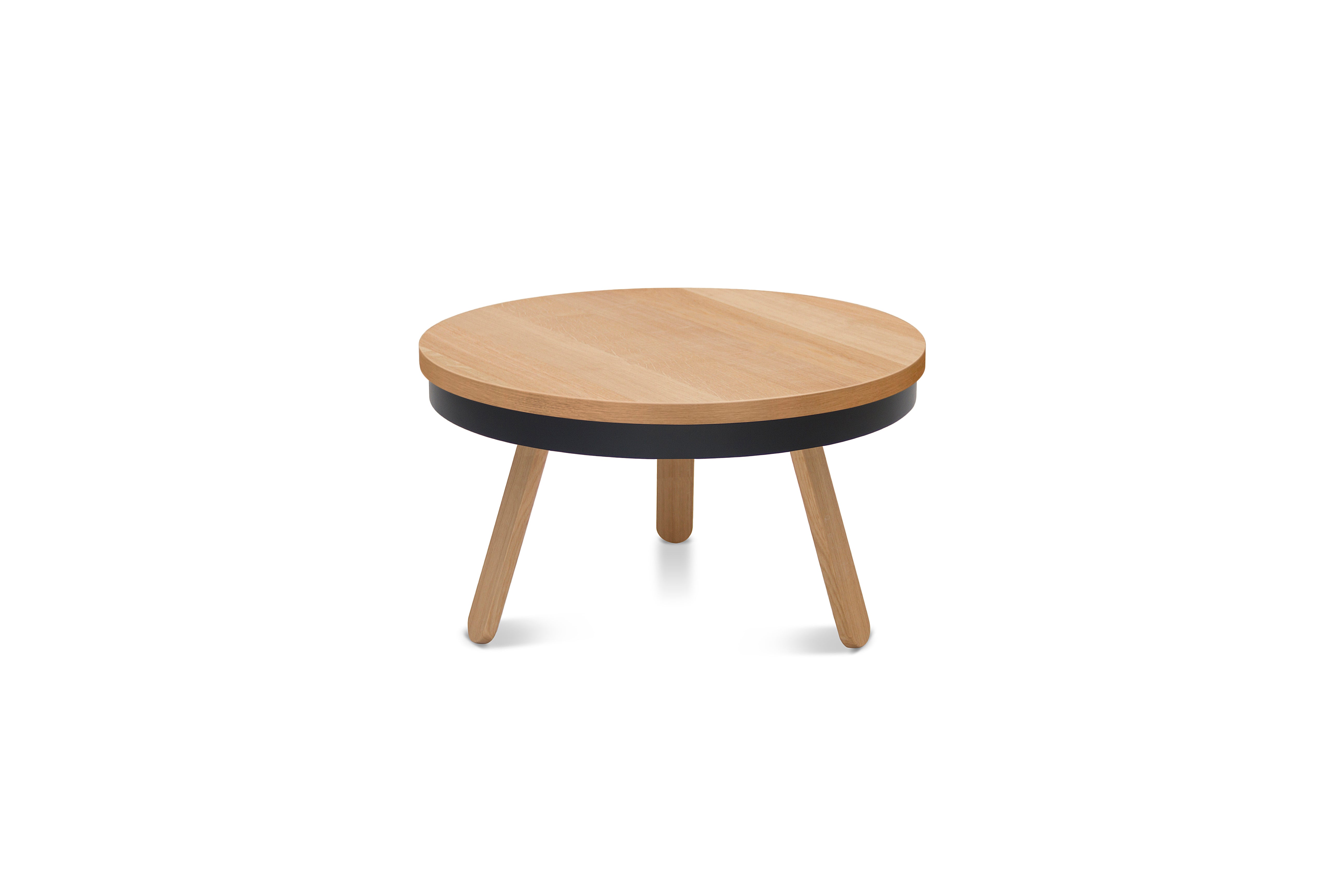 Table basse en chêne et noire 62 cm Batea - Woodendot