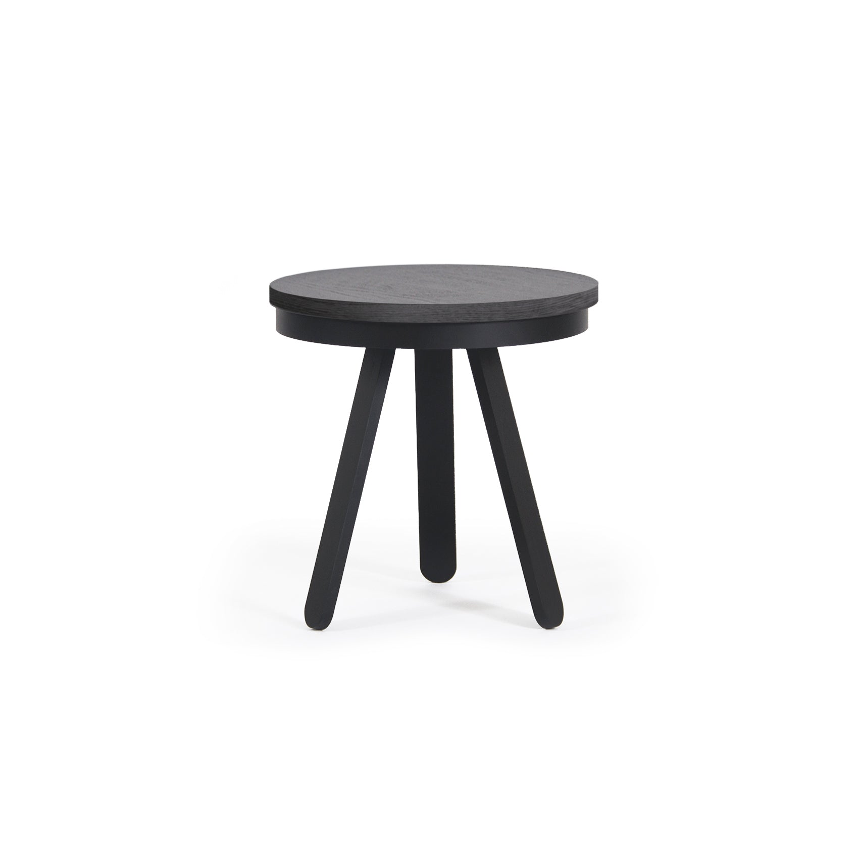 Side table black 42 cm Batea - Woodendot