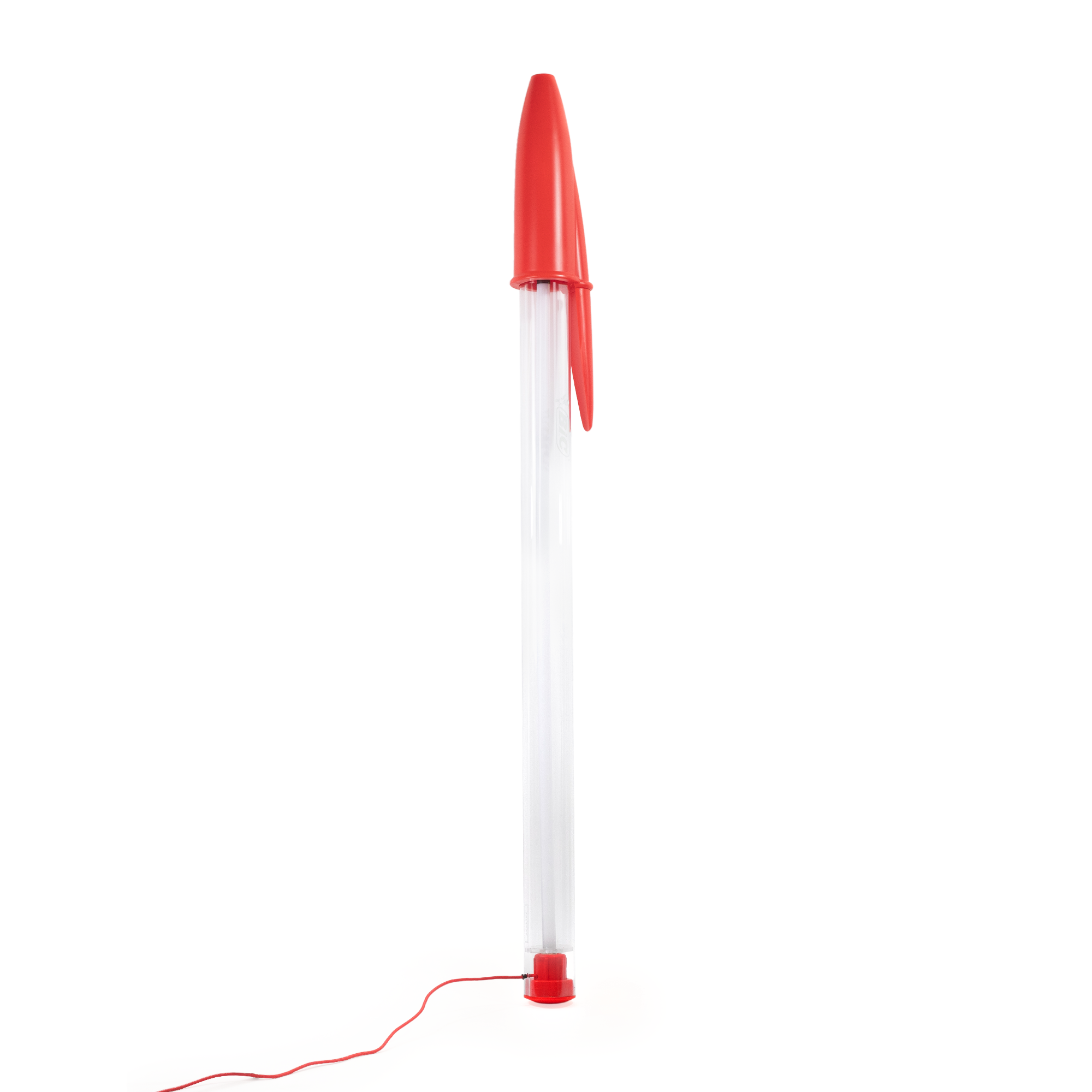 Lampe design rouge 16,5x13x178cm Bic - Seletti