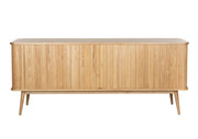 Buffet en bois de frêne naturel 180x40x75cm Barbier - Zuiver