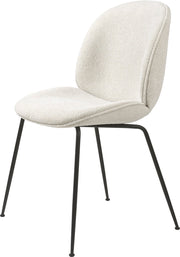 Stuhl aus cremefarbenem Bouclé-Stoff 56x58x87 cm Beetle Dining - Gubi
