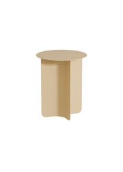 Table d'appoint ronde en acier beige 40x50cm Yaro - Metallbude