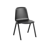 Chaise en hêtre noir et acier noir Brink - Muuto