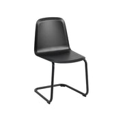 Sedia in faggio nero e acciaio nero Brink - Muuto
