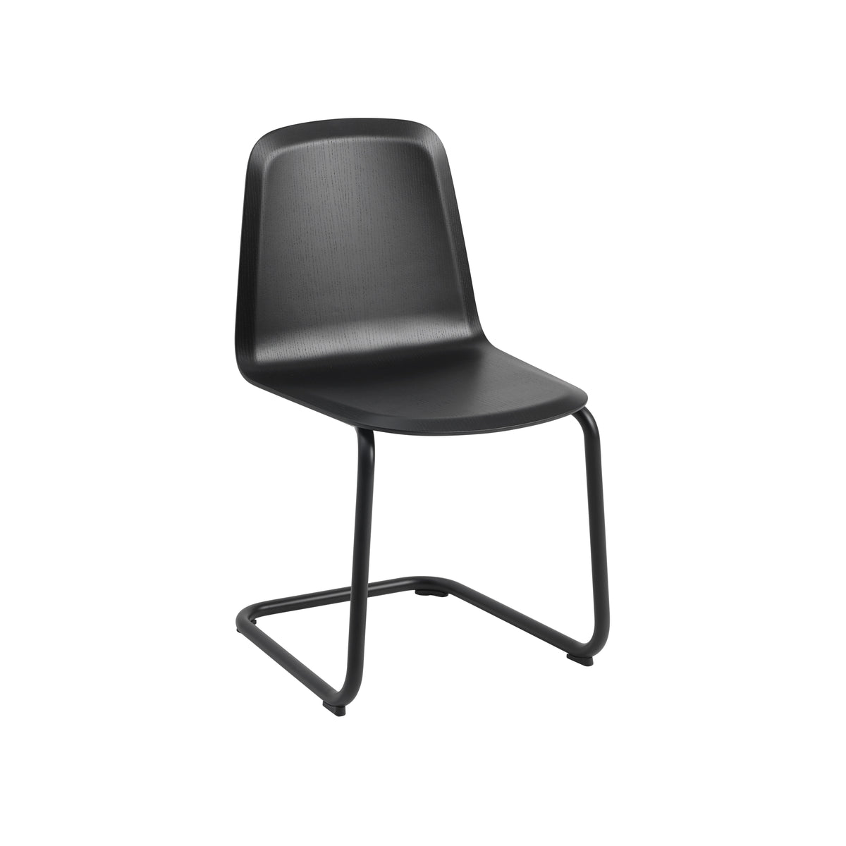 Black beech and black steel chair Brink - Muuto
