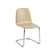 Chaise en chêne et acier chrome Brink - Muuto