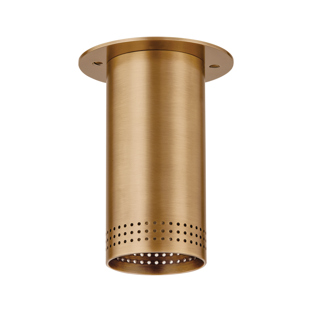 Ceiling light in patinated brass steel 12x16cm Berg - Troy Lighting