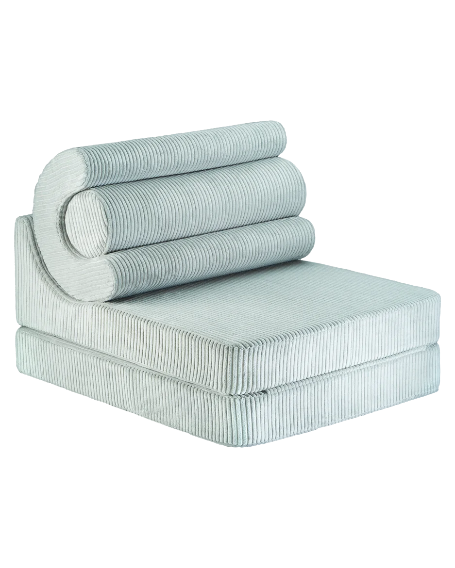 Fauteuil modulable en velours côtelé bleu 78x67x57cm Flipster - Wigiwama
