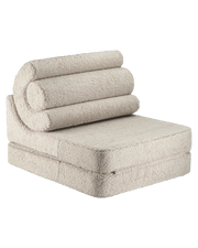 Modularer Sessel aus grauem Teddy-Bouclé 78x67x57cm Flipster - Wigiwama