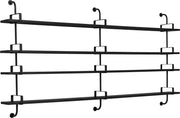 4 shelves in black ash 215 cm Demon Shelf - Gubi