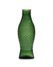 Caraffa pesce in vetro verde scuro 85cl Fish - Serax