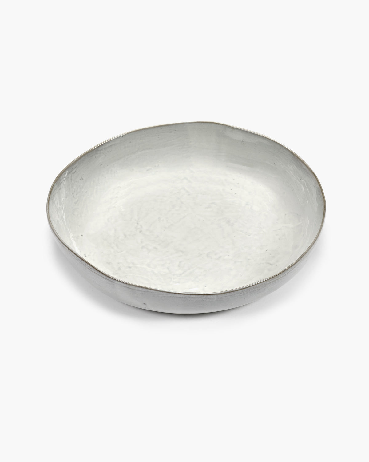 Servierschale cremefarben aus Steingut 37x7cm - Serax