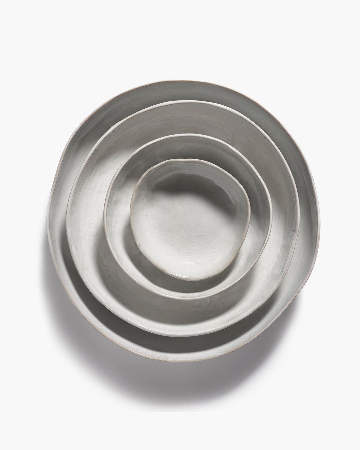 Servierschale cremefarben aus Steingut 37x7cm - Serax