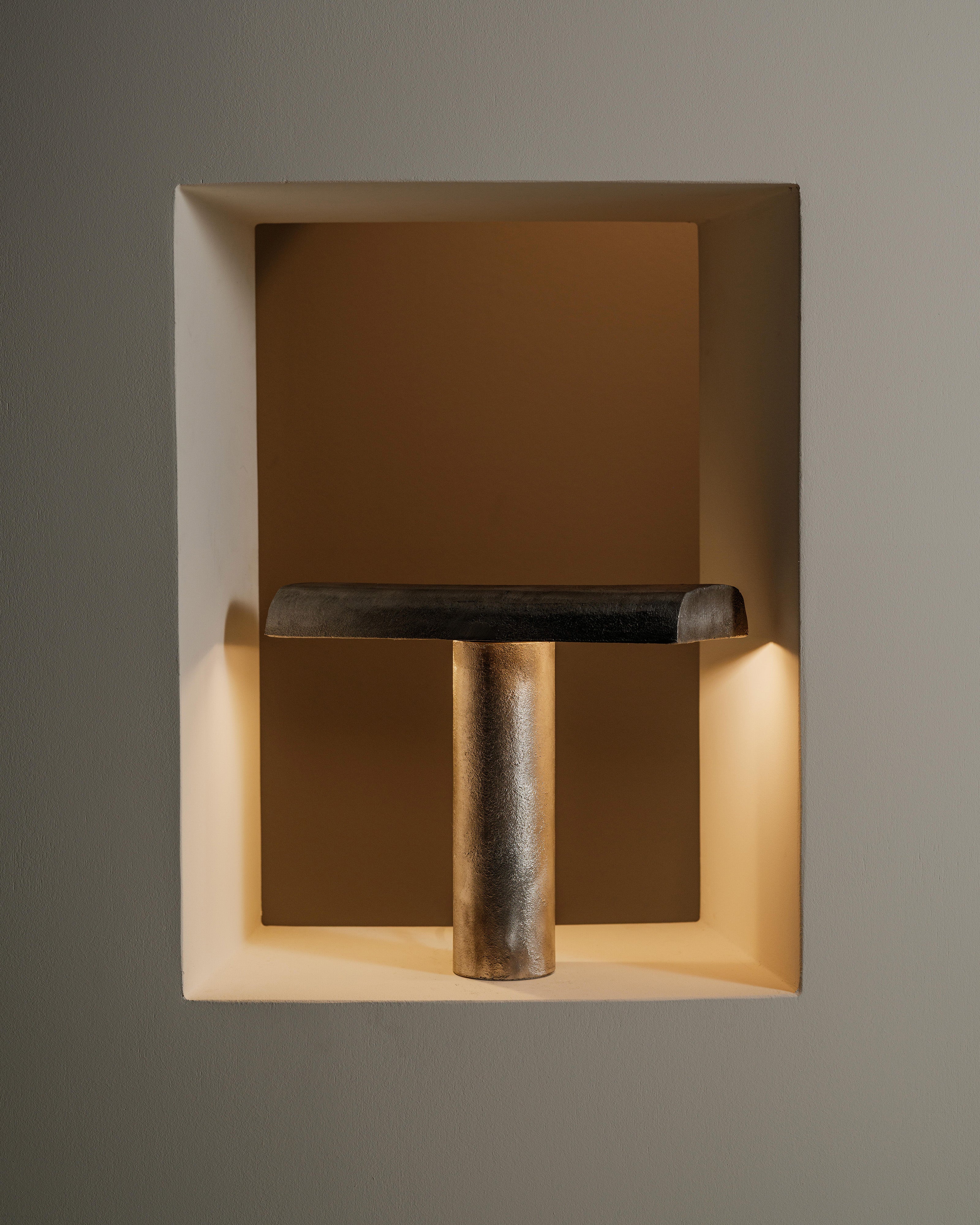 Lampada da tavolo acciaio grigio Fck