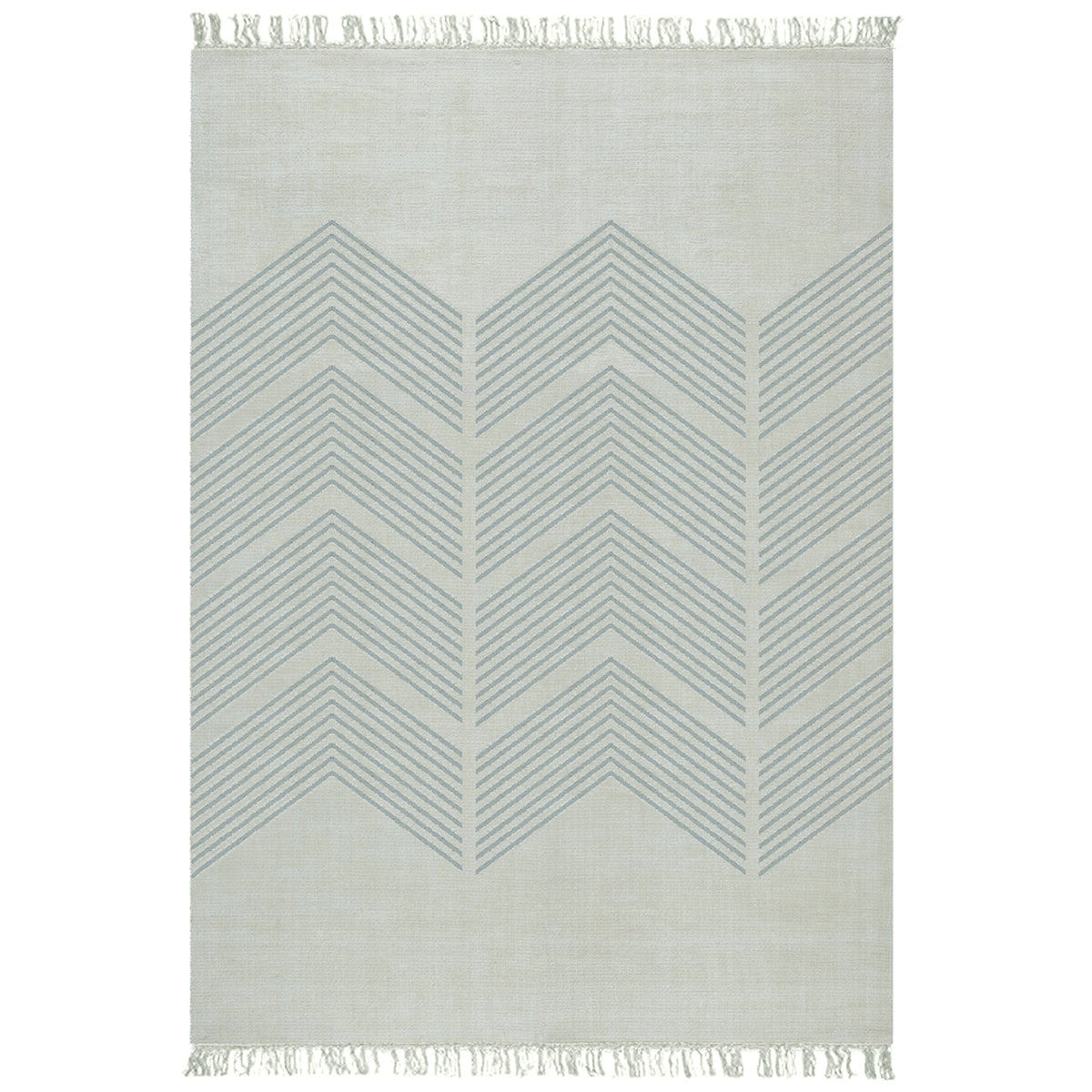 Teppich grau 230x160 cm Zig Zag - Edito