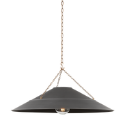Suspension en acier laiton patiné et graphite 86x46cm Arcane - Troy Lighting