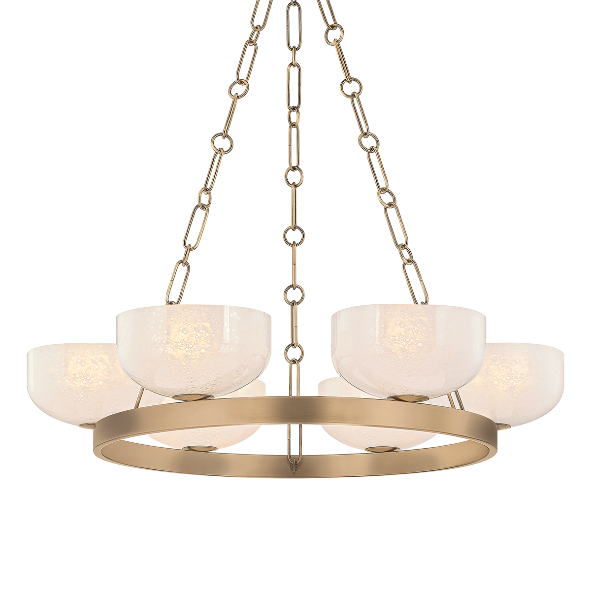 Suspension en acier laiton patiné 82x15cm Caelum - Troy Lighting