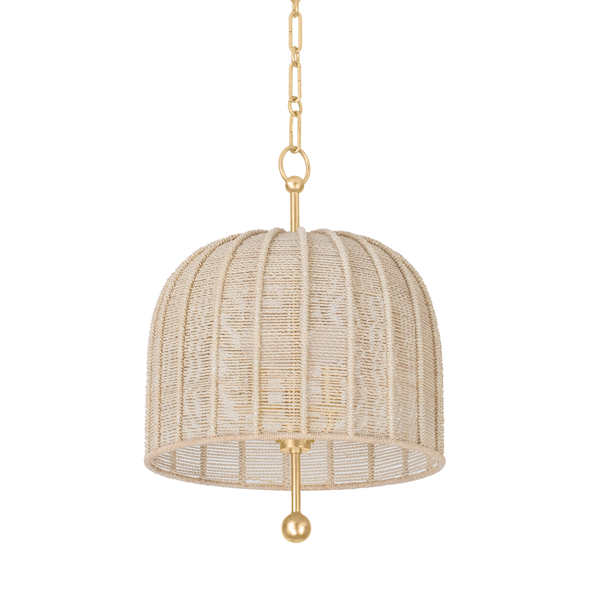 Suspension en acier feuille d'or ancienne 39x51cm Lonnie - Troy Lighting